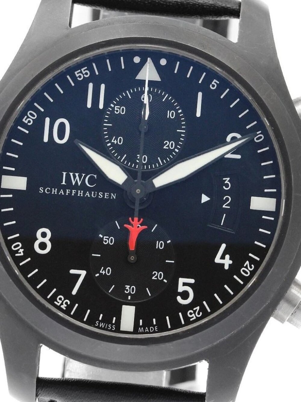 IWC SCHAFFHAUSEN Pilot watch top gun IW388001 Chronograph Automatic Men's_894644